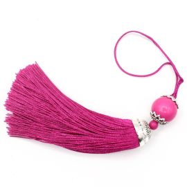 Pingente Tassel / (Tamanho: 10cm) - Linha de Seda - (unidade)