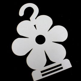 Cabide Porta Laço / 17x12cm - MDF Branco - Flor (UNIDADE)