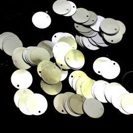 Pingente Max Paetê / 19mm - Redondo (10 gramas)