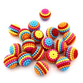 Conta Plástica / Bola Amora Multicor (10 gramas)