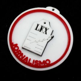 Pingente de Acrílico / 5,7cm - Profissões - JORNALISMO - (unidade)