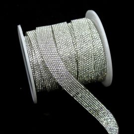 Fita Adesiva de Strass Transparente / 13mm  (1 metro) 