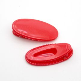 Bico de Pato Plástico / 40x18mm - Oval com Dentinho (unidade)