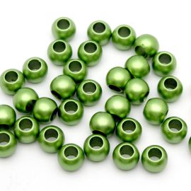 Conta Plástica Fosca / 12mm - Barril Furo Largo (10 gramas)