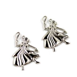 Pingente de Metal / 32x23mm - Afro Religioso - Guia Nanã (unidade) - Níquel