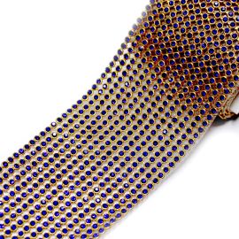 Manta de Strass Termocolante / 0,05x0,45cm (1ª Linha) - Dourada