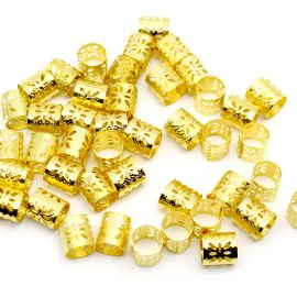 Terere de Aluminio / 10x10mm - (unidade)-Dourado