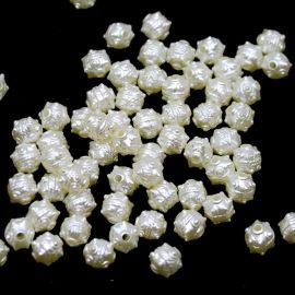 Conta de ABS Perolado / 10x8mm (10 gramas) - Rosê