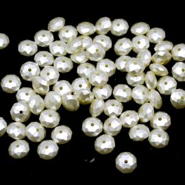 Conta de ABS Perolado / 10mm - Rondela (10 gramas) - Rosê