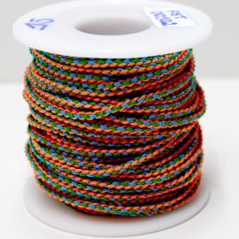 Fio Sintético / 2mm - Trançado (1 METRO) - Laranja