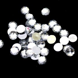 Chaton de Acrílico / Redondo - 14mm (UNIDADE) - Transparente