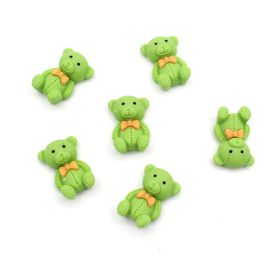 Aplique de Resina / 16X8mm - Urso de Gravata (Unidade)