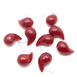 Pino de Brinco em Resina / 24x15mm - Gota (1 par)