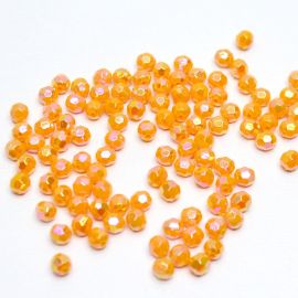 Bola Facetada Leitoso / 6mm - Irisada (10 gramas)