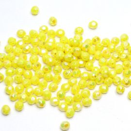 Bola Facetada Leitoso / 6mm - Irisada (10 gramas)