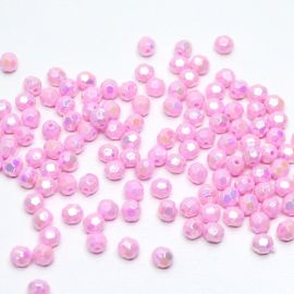 Bola Facetada Leitoso / 6mm - Irisada (10 gramas)