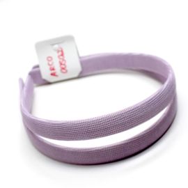 Tiara de Plástico Encapada / 15mm (unidade)