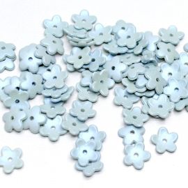 Conta Plástica Irisada / 13mm - Florzinha (10 gramas)