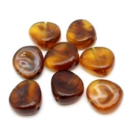 Conta Plastica Mesclada / 30x32mm - Irregular (17 gramas)