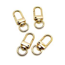 Fecho Mosquetão em Metal / 33x13mm - (unidade)-Dourado