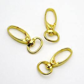 Fecho Mosquetão / 41x18mm - (unidade)-Dourado