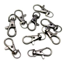 Fecho Mosquetão / 35mm - (unidade)-Grafite