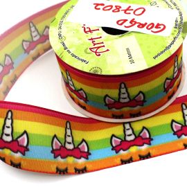 Fita de Gorgorão N°09 / 38mm - Unicórnio (1 metro)
