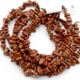 Pedra de Cascalho / 8mm - Pedra do Sol (1 FIO)