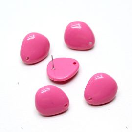 Pino de Brinco em Resina / 21x18mm - Gota (1 PAR)