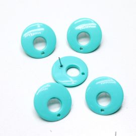 Pino de Brinco em Resina / 25mm - Leitoso - Redondo (1 PAR)