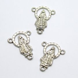 Salve Rainha de Metal / 22x17mm - Nossa Senhora das Graças (unidade) - Níquel