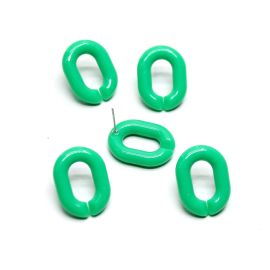 Pino de Brinco em Resina / 24x18mm - Oval (1 PAR)