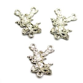 Salve Rainha de Metal / 27x20mm - São Miguel Arcanjo (unidade)