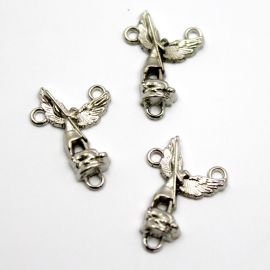 Salve Rainha de Metal / 26x19mm - São Miguel Arcanjo (unidade)-Níquel