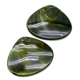 Pingente de Resina Mesclada  / 64x75mm - (unidade)