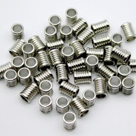 Entremeio de Plástico ABS / 12x9mm - Tubo (10 gramas) - Níquel