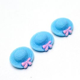 Aplique de Resina / 21mm - Chapéu de Palha (unidade)