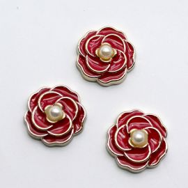 Aplique de Plástico / 17mm - Flor (unidade)