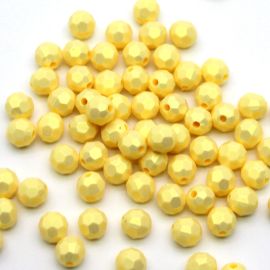 Conta Plástica Fosca / 8mm - Bola Facetada (10 gramas)