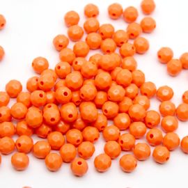 Conta Plástica Leitosa / 8mm - Bola Sextavada (10 gramas)