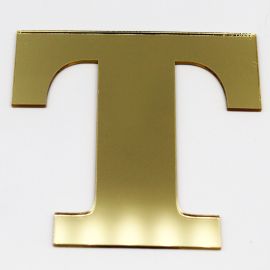 Letras de Acrílico / 8x9cm (G) - (UNIDADE) - Dourado - T