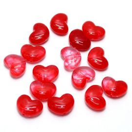 Conta Plástica / 16x21mm - Coração - Gelatinosa (10 gramas)
