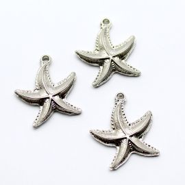 Pingente de Metal / 27x24mm - Sereismo - Estrela do Mar (Unidade)