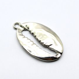 Pingente de Metal / 44x27mm - Búzio (unidade) - Níquel