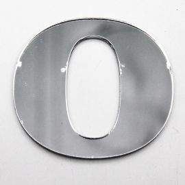 Letras de Acrílico / 4,5x5cm (P) - (UNIDADE) - Prata - O