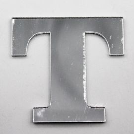 Letras de Acrílico / 4,5x5cm (P) - (UNIDADE) - Prata - T