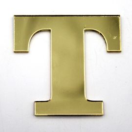 Letras de Acrílico / 4,5x5cm (P) - (UNIDADE) - Dourado - T
