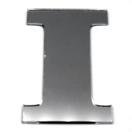 Letras de Acrílico / 8x9cm (G) - (UNIDADE) - Prata - I