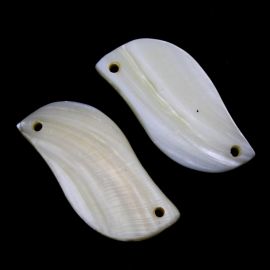 Entremeio de Madrepérola / 5,1x2,2cm - Dois Furos (unidade)