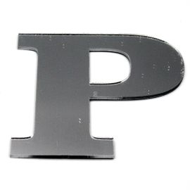 Letras de Acrílico / 8x9cm (G) - (UNIDADE) - Prata - P